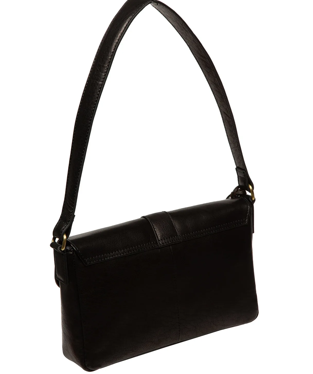 Marianne' Black Leather Evening Bag