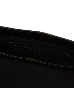 Marianne' Black Leather Evening Bag