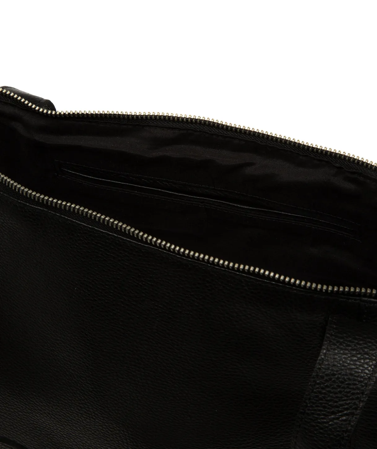 Marina' Black Leather Tote Bag