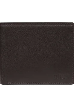 Matt' Brown Leather Bi-Fold Wallet