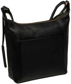 Melbury' Black Leather Shoulder Bag