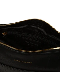 Melbury' Black Leather Shoulder Bag