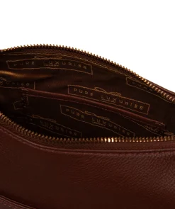 Melbury' Chestnut Leather Shoulder Bag