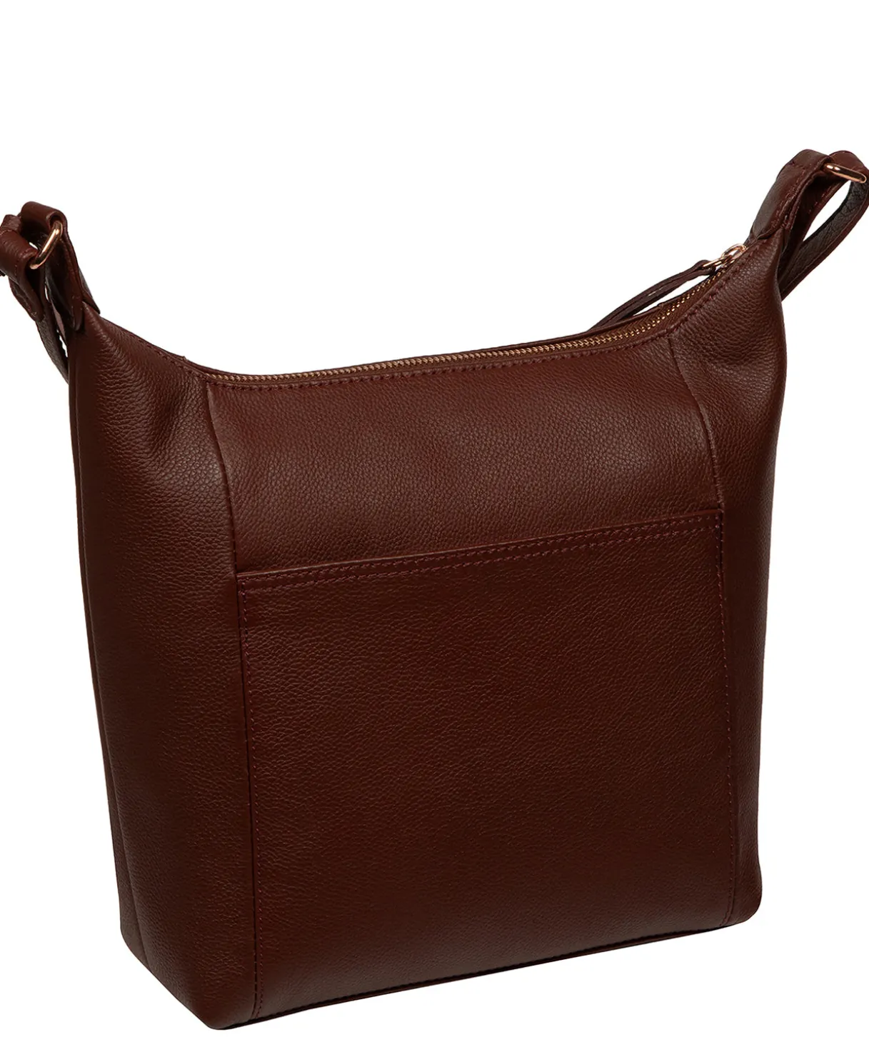 Melbury' Chestnut Leather Shoulder Bag