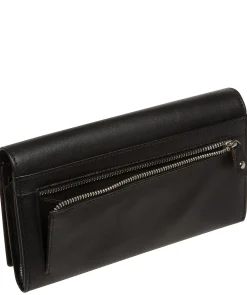 Mia' Black Leather Purse