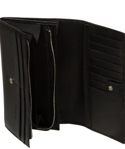 Mia' Black Leather Purse