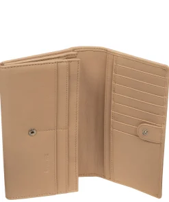 Mia' Latte Leather Purse