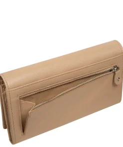 Mia' Latte Leather Purse