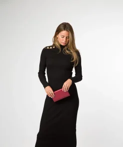 Mia' Red Leather Purse