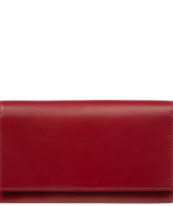 Mia' Red Leather Purse