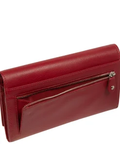 Mia' Red Leather Purse