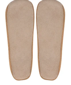 Millom' Caramel Cashmere & Merino Wool Medium Ballet Slippers