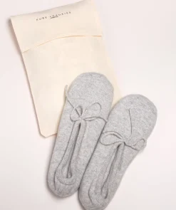 Millom' Foggy Cashmere & Merino Wool Medium Ballet Slippers