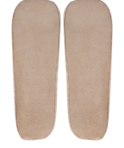 Millom' Oatmeal Cashmere & Merino Wool Medium Ballet Slippers