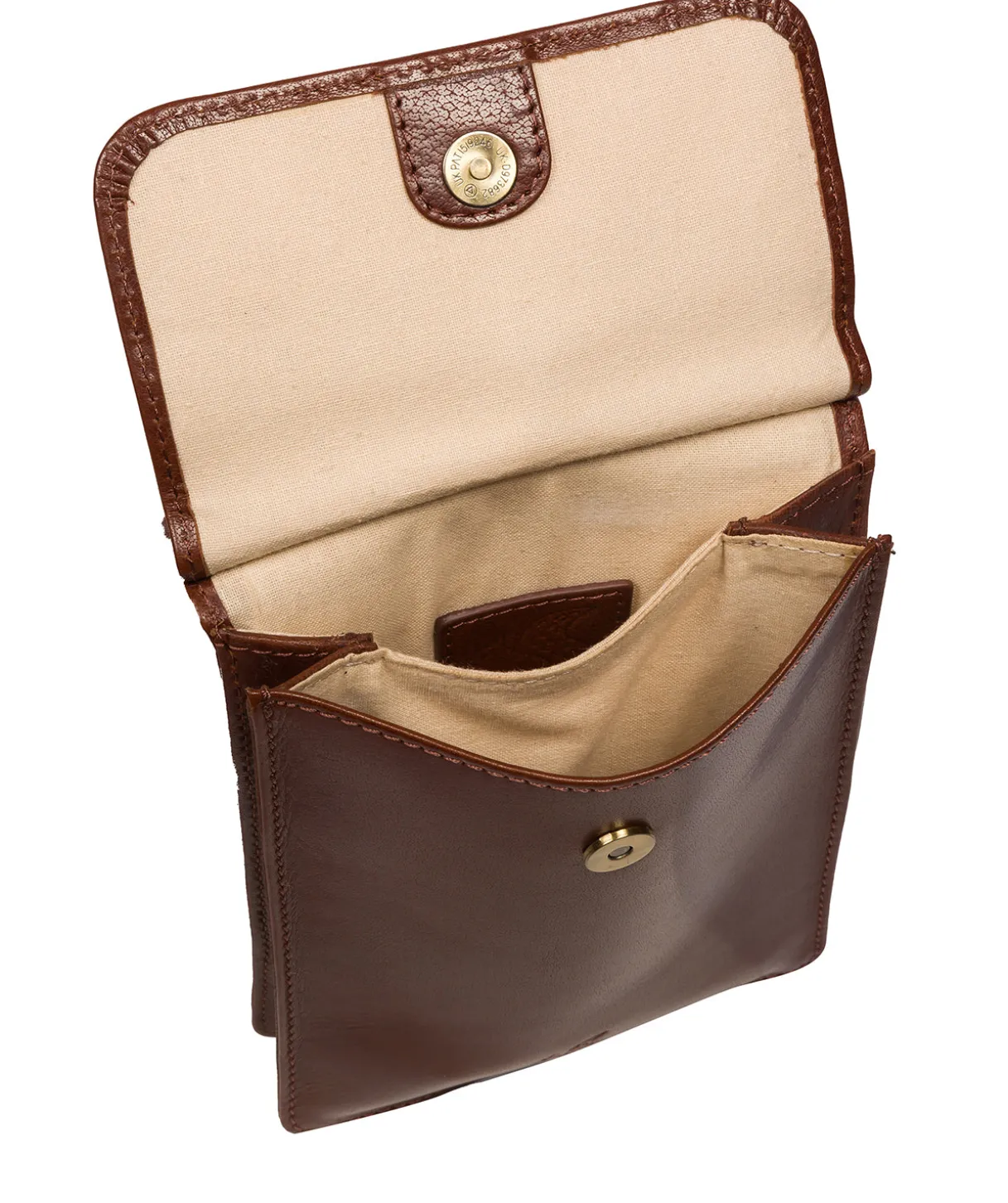 Milly' Conker Brown Leather Cross Body Phone Bag