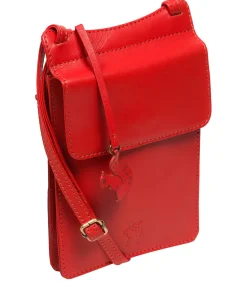 Milly' Orangeade Leather Cross Body Phone Bag
