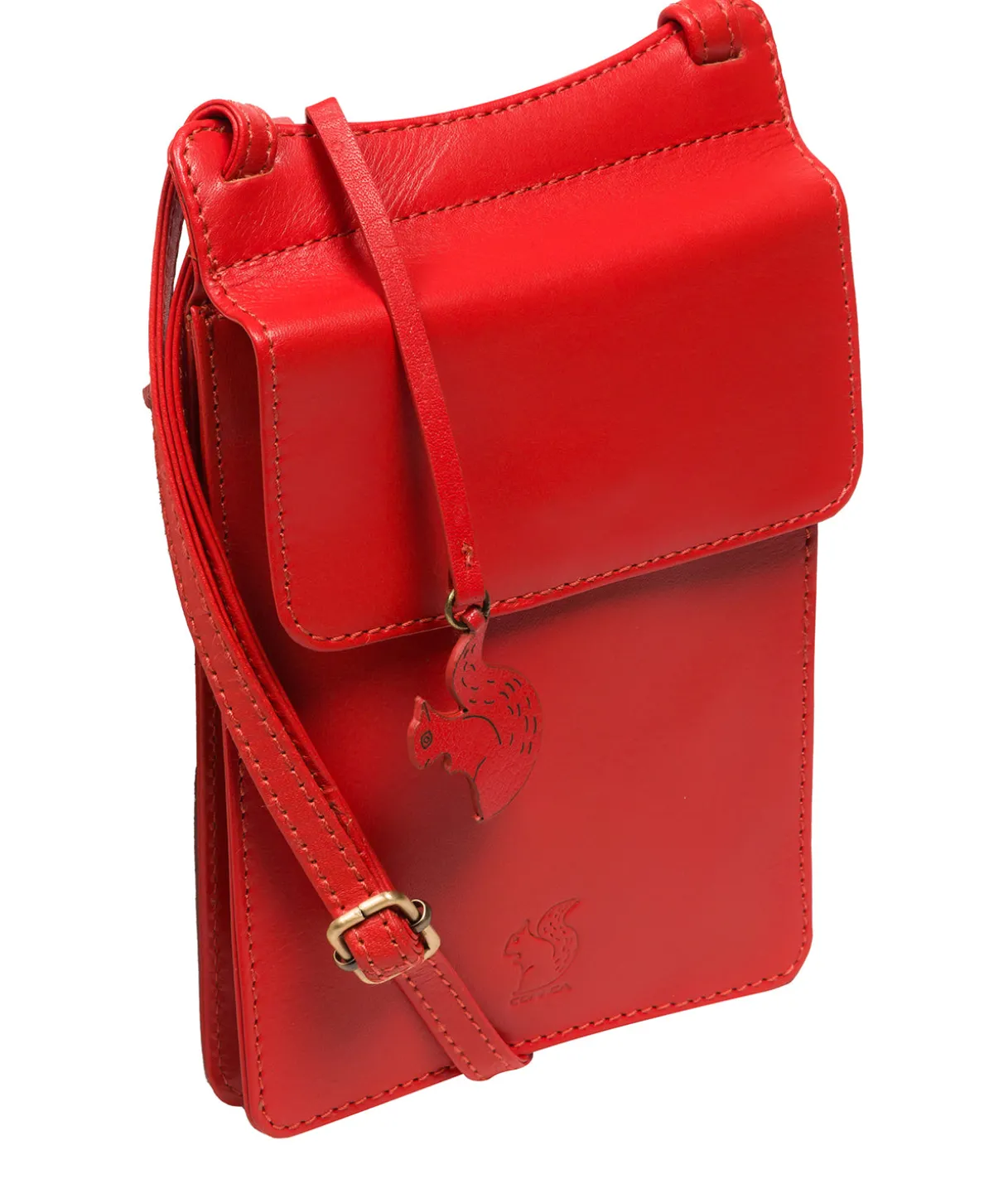 Milly' Orangeade Leather Cross Body Phone Bag