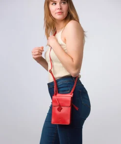 Milly' Orangeade Leather Cross Body Phone Bag