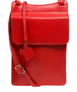 Milly' Orangeade Leather Cross Body Phone Bag