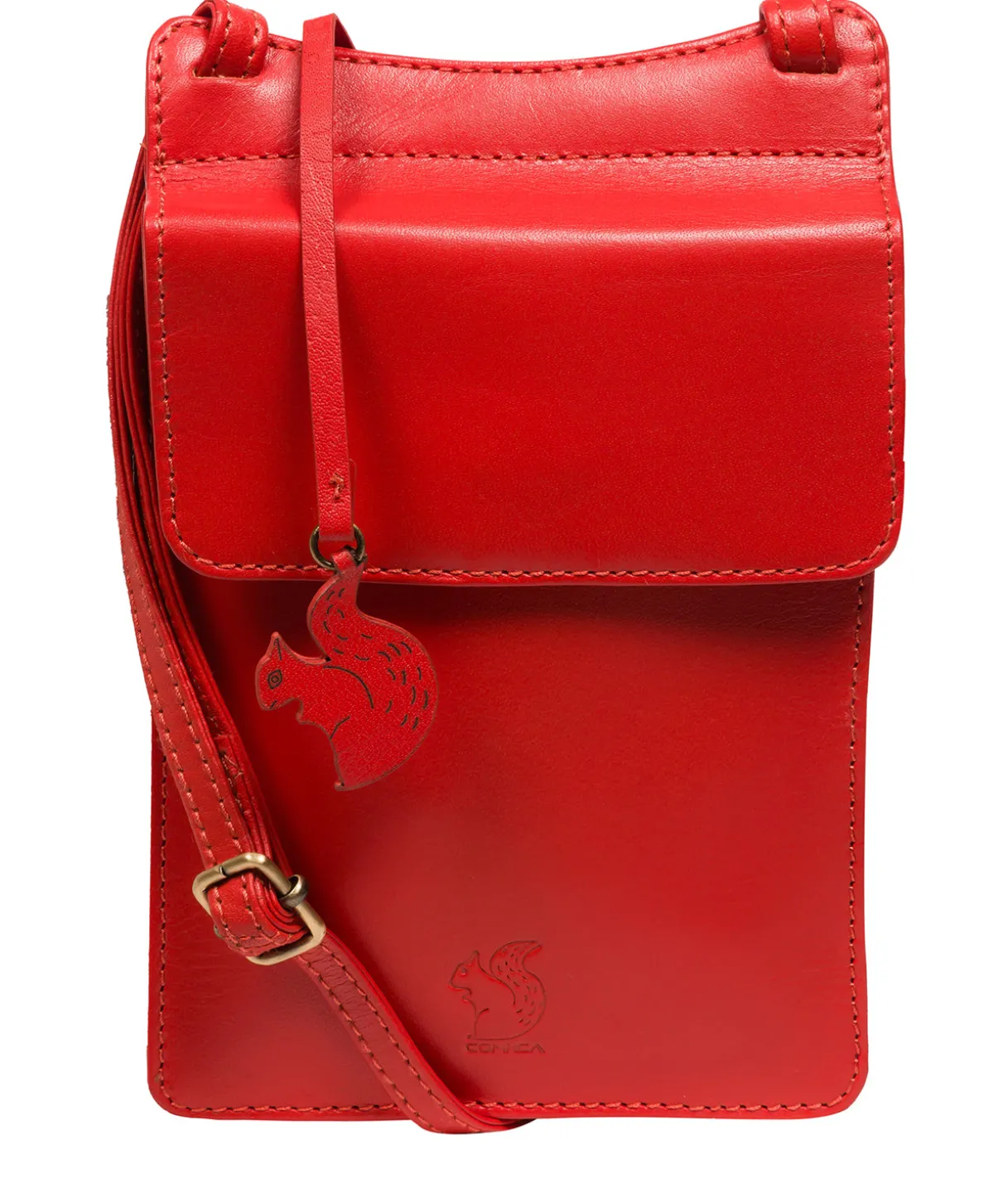Milly' Orangeade Leather Cross Body Phone Bag