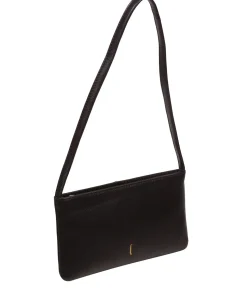 Mimi' Black Leather Evening Phone Bag