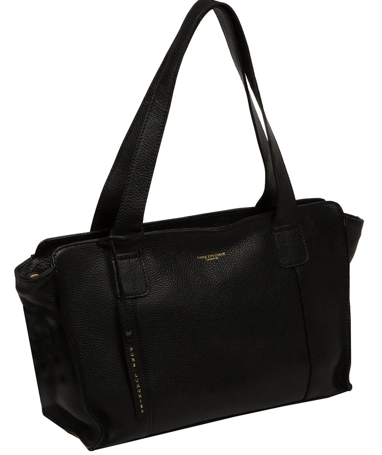 Mimi' Black Leather Handbag