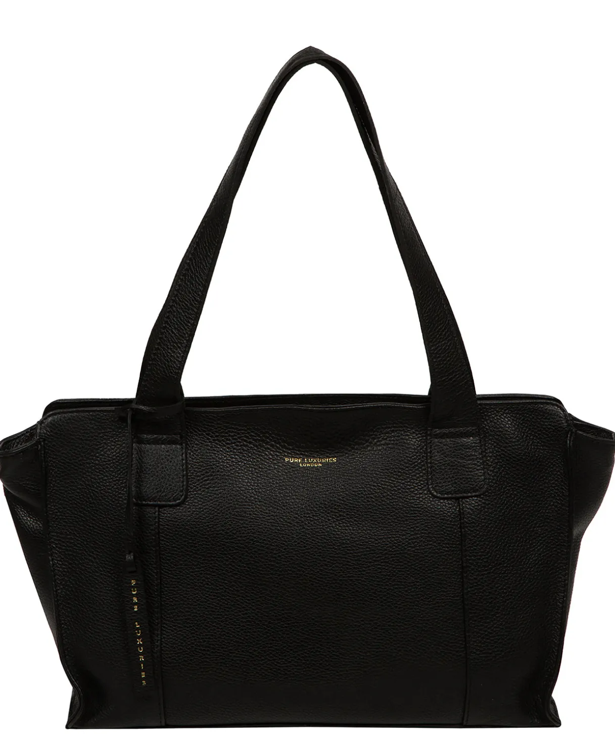 Mimi' Black Leather Handbag