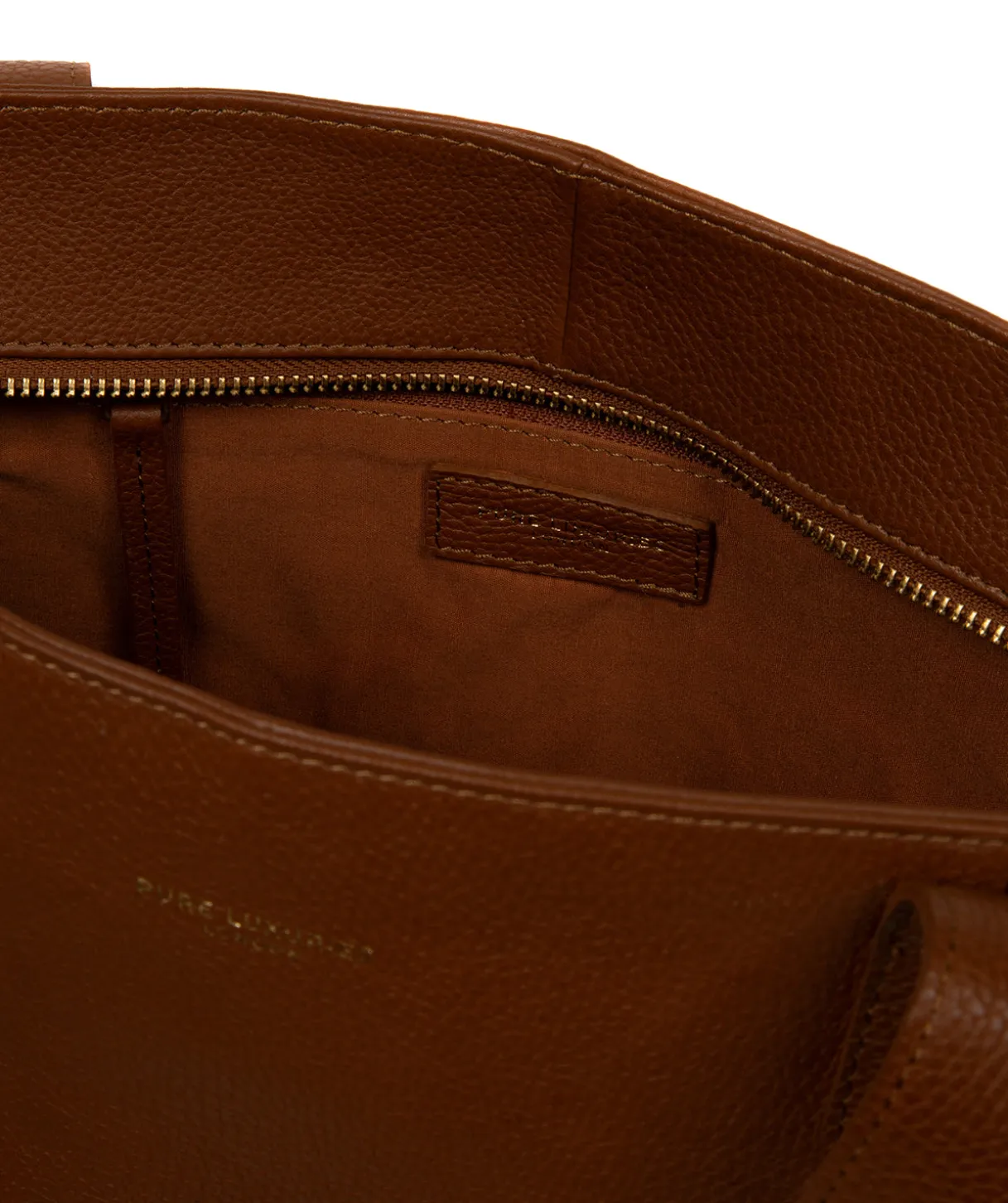 Mimi' Rich Tan Leather Handbag