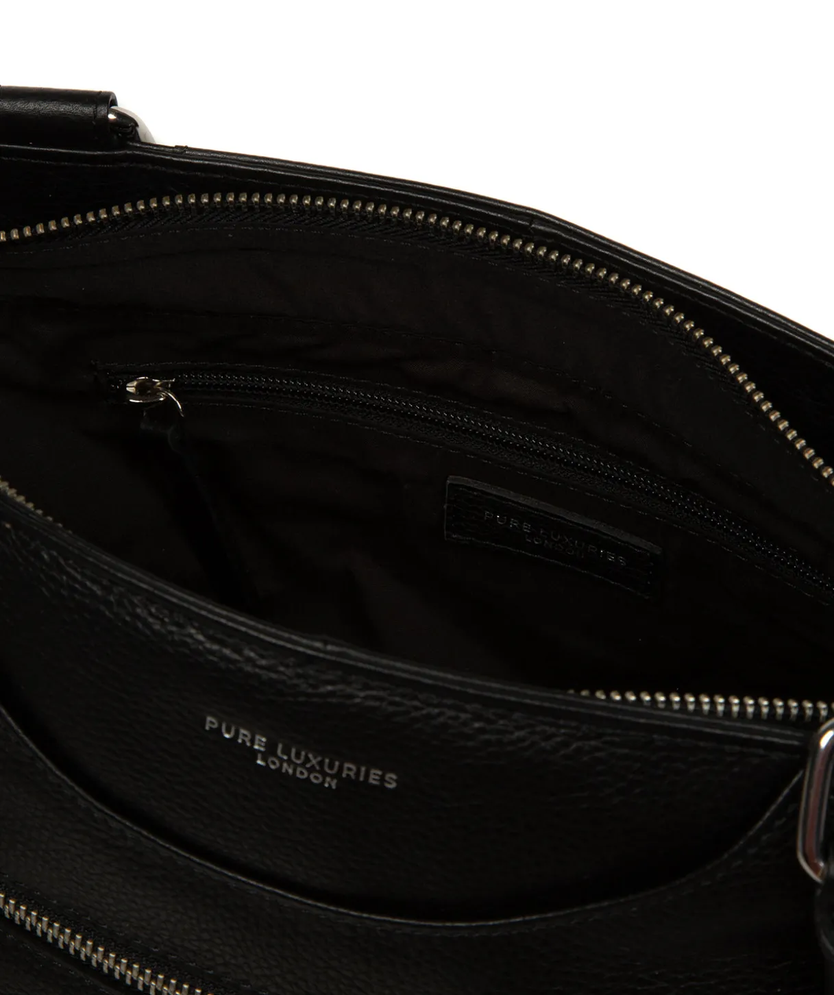 Mooki' Black Leather Handbag