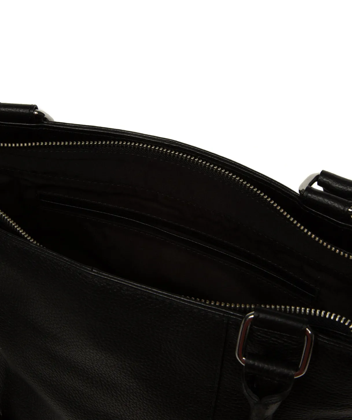 Mooki' Black Leather Handbag