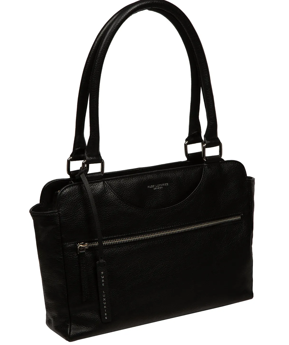Mooki' Black Leather Handbag