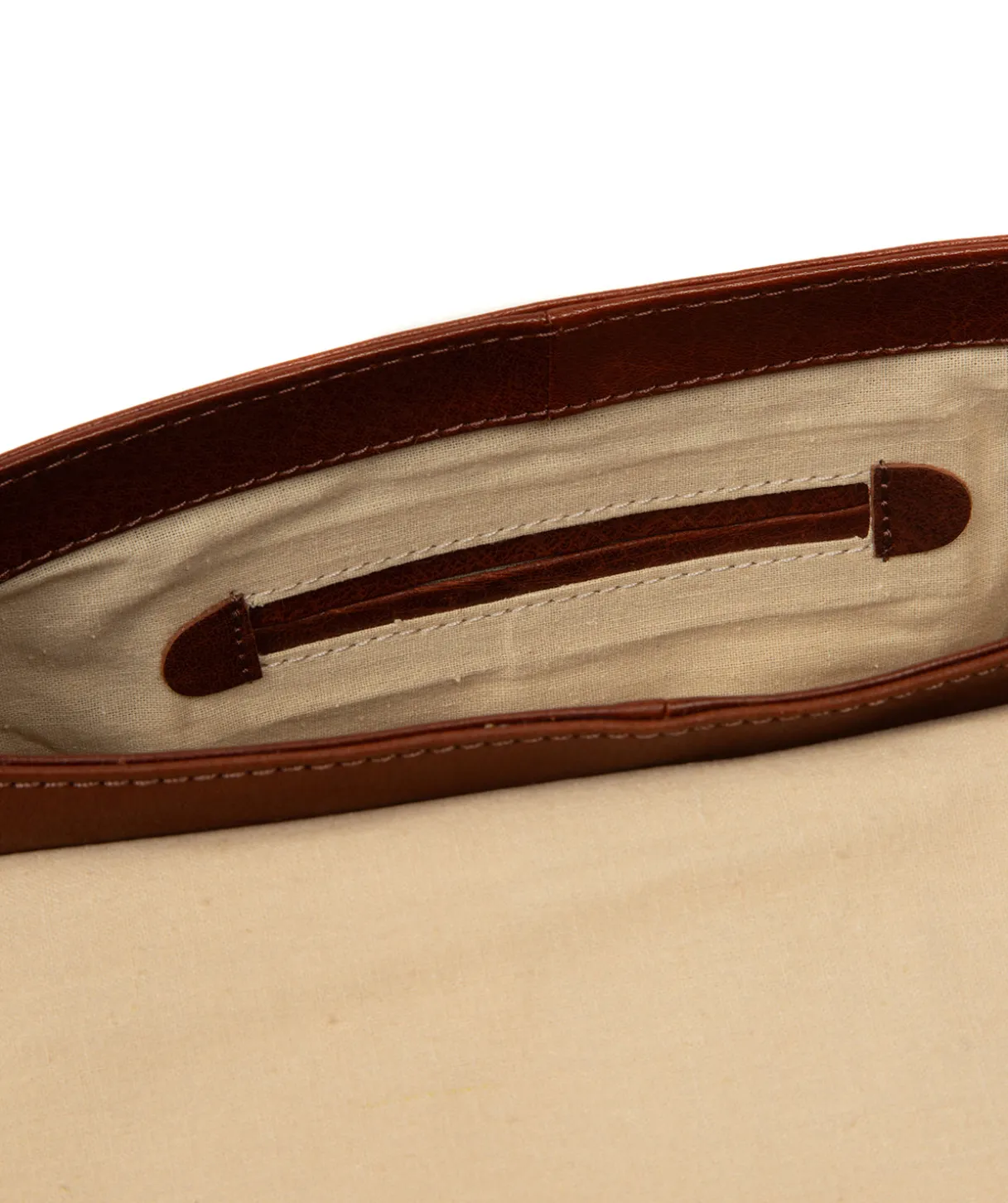 Myla' Conker Brown Leather Cross Body Bag
