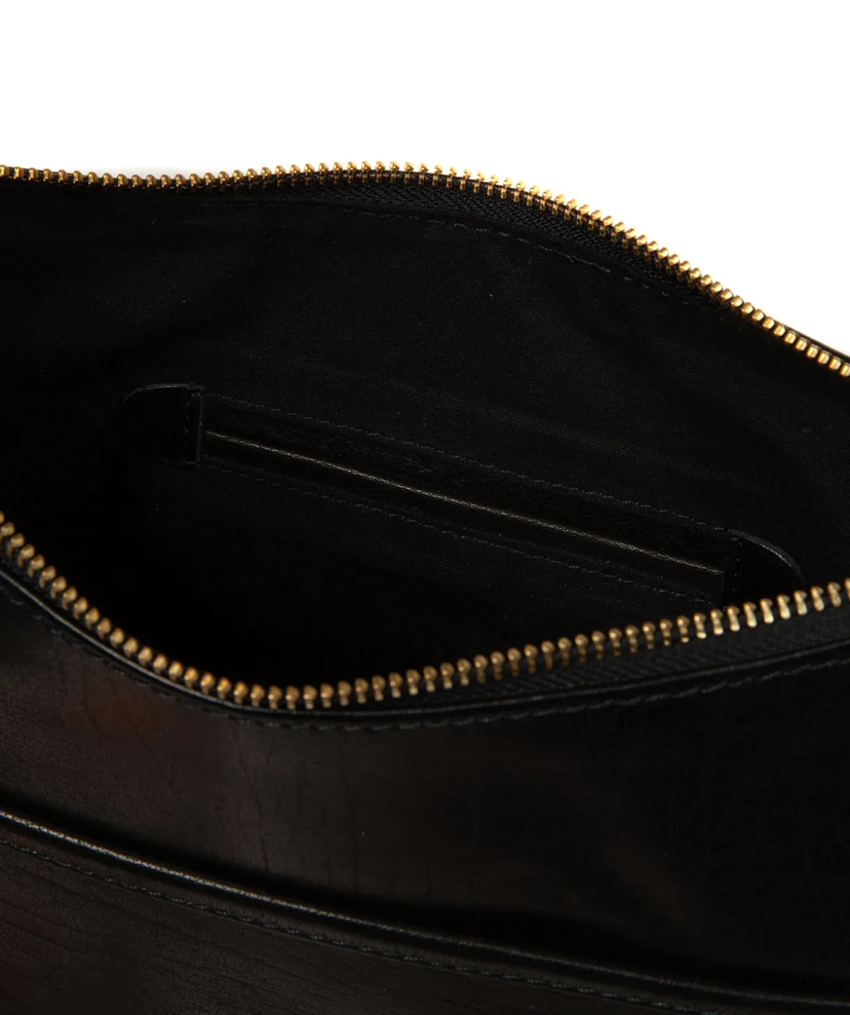 Natalie' Black Leather Shoulder Bag