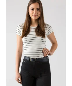 Navy Genuine Leather Ladies' Belt