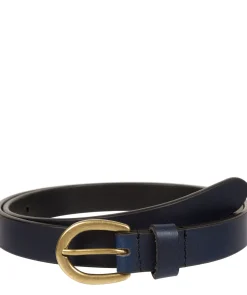 Navy Quality Leather Ladies' Belt
