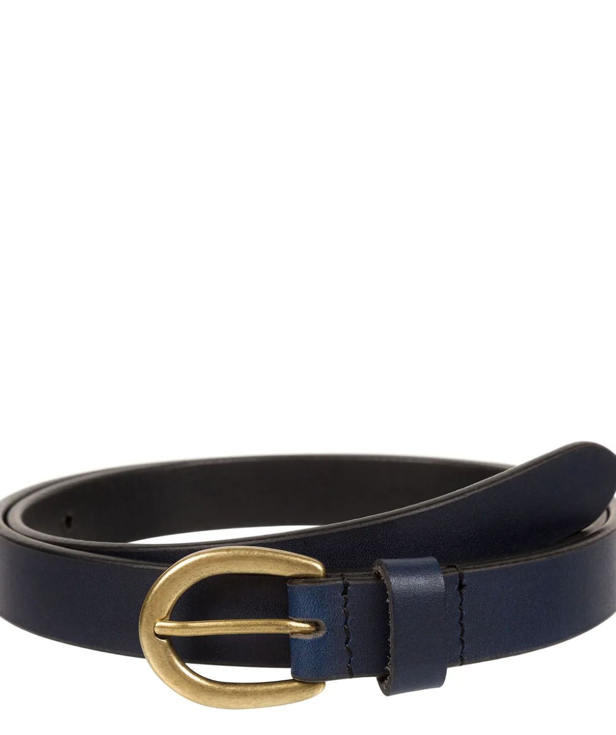 Navy Quality Leather Ladies' Belt