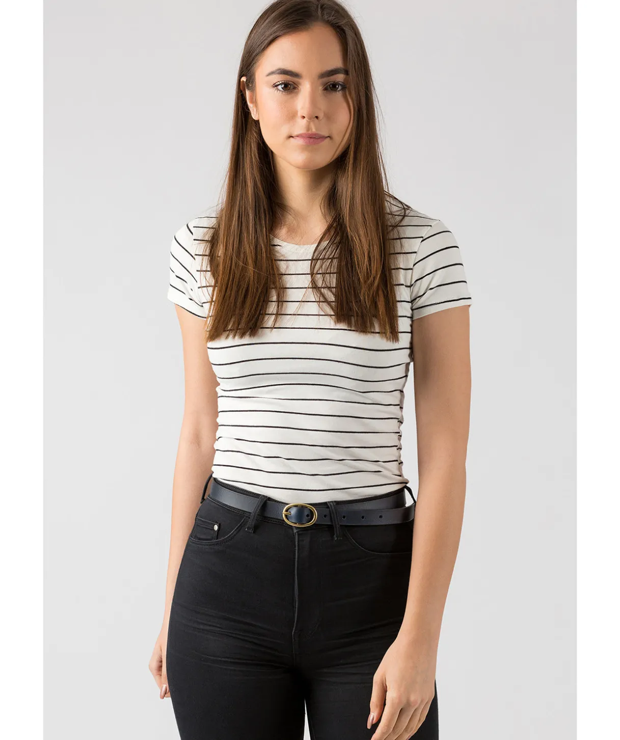 Navy Quality Leather Ladies' Belt