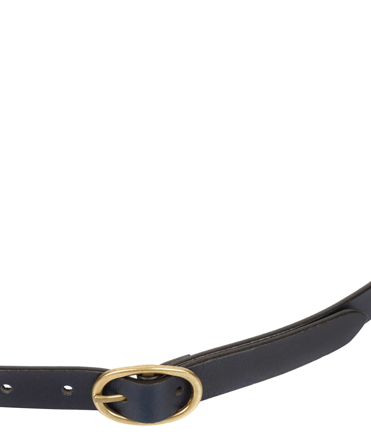 Navy Quality Leather Ladies' Belt