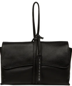 Nerissa' Black Leather Mini Clutch Bag