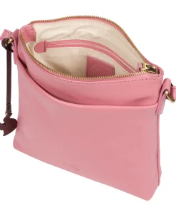 Nikita' Blush Leather Cross Body Bag