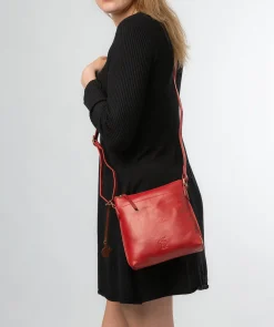 Nikita' Chilli Pepper Leather Cross Body Bag