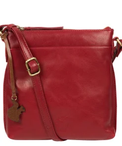 Nikita' Chilli Pepper Leather Cross Body Bag