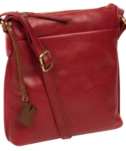Nikita' Chilli Pepper Leather Cross Body Bag