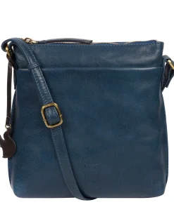 Nikita' Snorkel Blue Leather Cross Body Bag