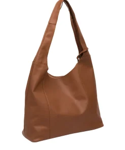 Nina' Oak Leather Shoulder Bag