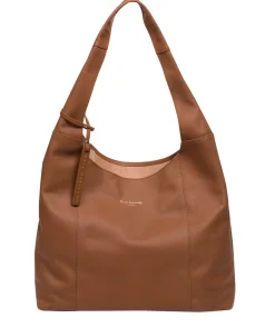 Nina' Oak Leather Shoulder Bag