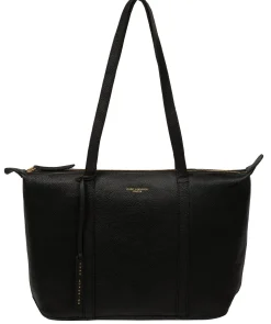 Niva' Black Leather Tote Bag
