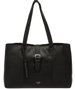 Noelle' Black Leather Handbag