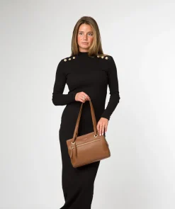 Noko' Rich Tan Leather Handbag