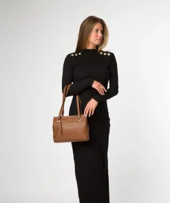 Noko' Rich Tan Leather Handbag